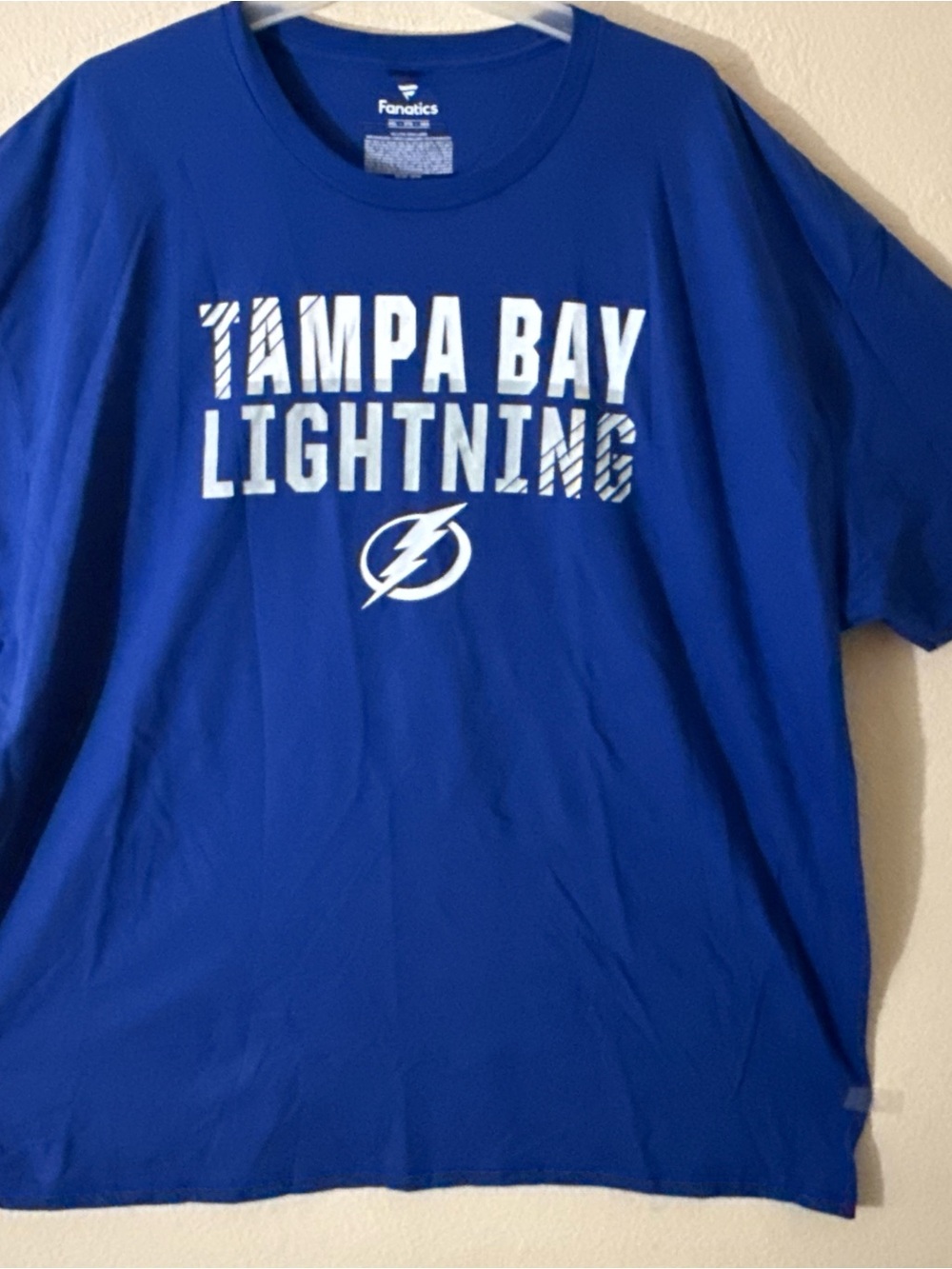 Tampa Bay Lightning Champion Primary Logo Jersey T-Shirt - Blue - Size 3XL- NWOT - Picture 3 of 12